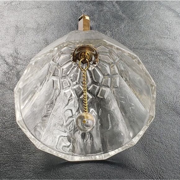Vintage Crystal Bell with Brass Handle - Picture 2 of 4
